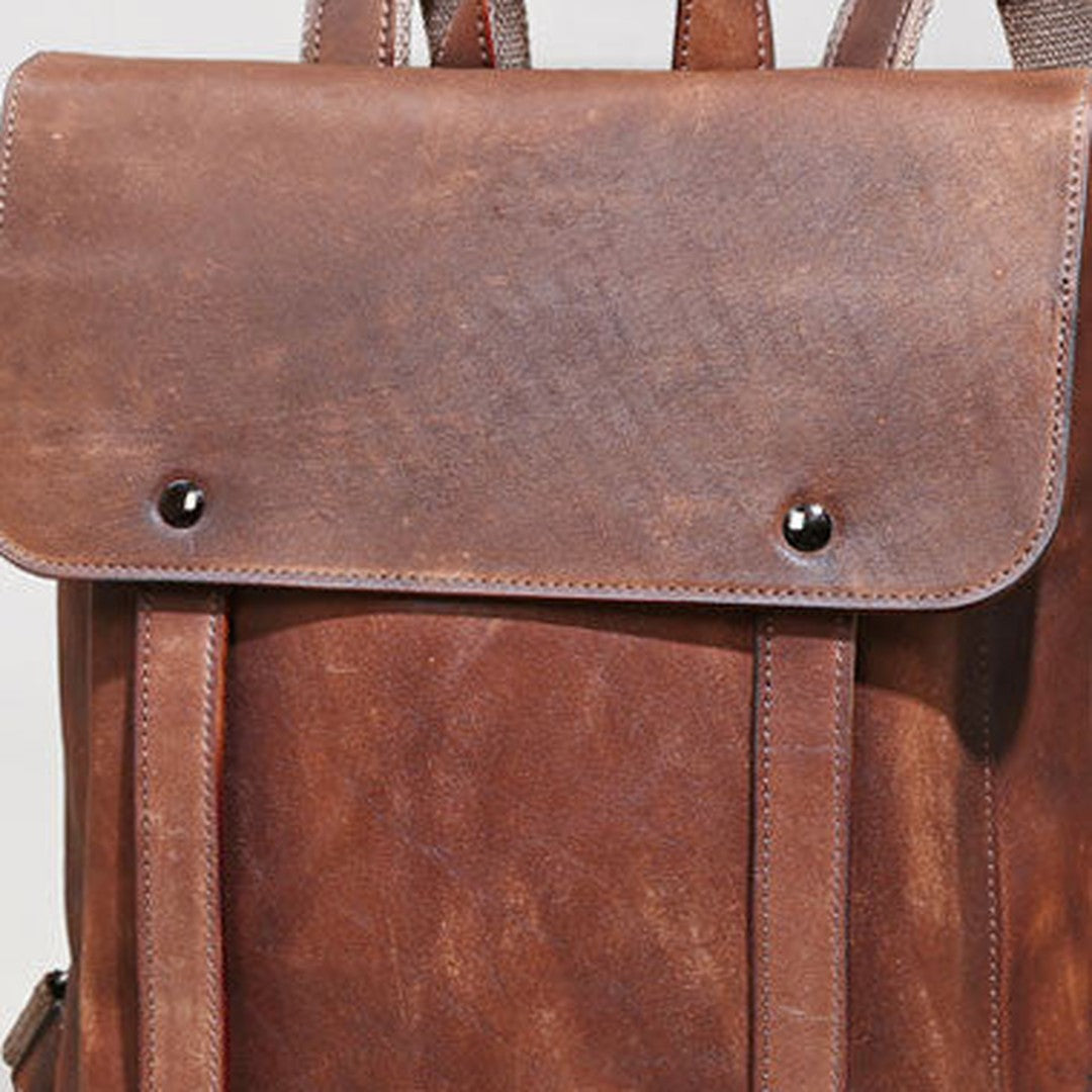 Handmade Mens Leather School Backpacks Bag Travel Backpack for Men