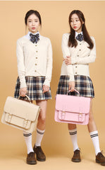 Vintage School Satchel Bags with British Uniform Style - EverHandmade