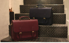 Vintage Leather Satchel Messenger Bags in Three Colors - EverHandmade