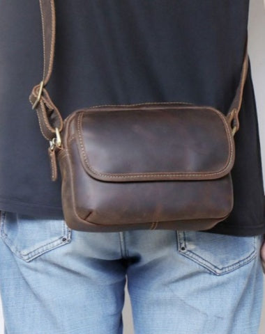 Small Mens Crossbody Bag Leather Small Crossbody Bag for Men Mens Small Crossbody Bag Messenger Bag