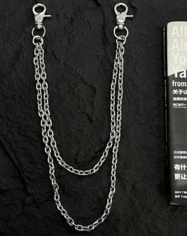 Double Link Wallet Chain for Men Double Wallet Chain Long Wallet Chain