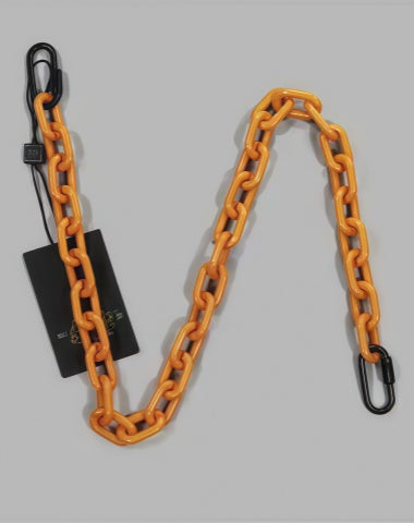 Cute Womens Orange Resin Jeans Chain Resin Light Wallet Chains Panties Chain For Men