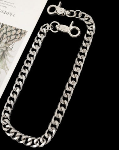 Silver Womens Wallet Chain Biker Wallet Chain Cool Silver Pants Chain For Men