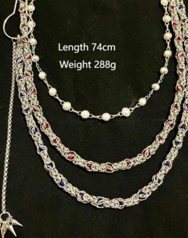 Long Ball Wallet Chains Pearl Wallet Chain Triple Ball Wallet Chain