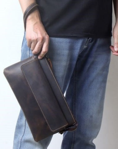 Vintage Shoulder Clutch Bag Crossbody Clutch Bag Mens Leather Crossbody Bag Clutch Messenger Bag