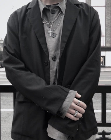 Silver Mens Cross Wallet Chain Double Biker Wallet Chain Unique Double Necklace Chain For Women