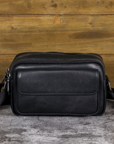 Mens Small Leather Crossbody Bag Mens Black Leather Crossbody Bag Messenger Bag