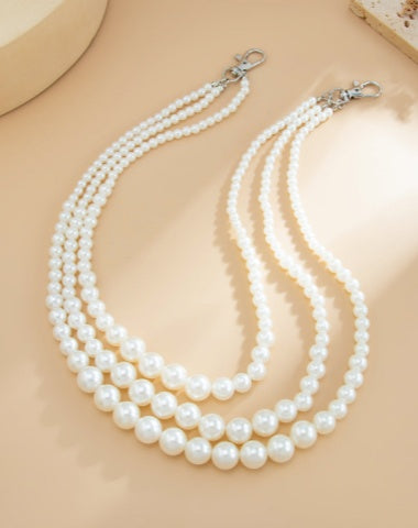 Triple Wallet Chain Pearl Wallet Chain for Women Womens Wallet Chain