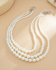 Triple Wallet Chain Pearl Wallet Chain for Women Womens Wallet Chain