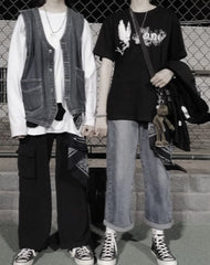 Paisley Bandana Kerchief Trousers Chain Pants Chains Biker Headscarf Jeans Chains