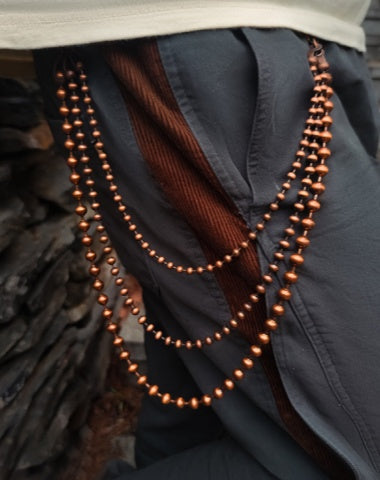 Ball Wallet Chain Triple Wallet Chain Beaded Wallet Chain Long Wallet Chain