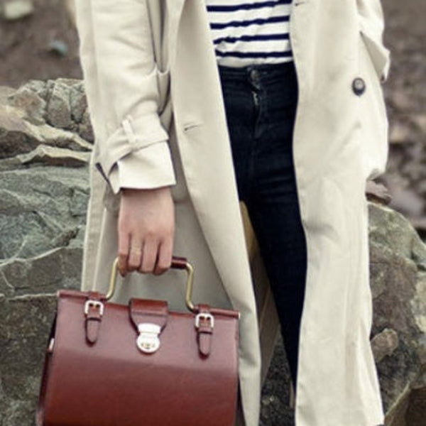 Women's Vintage Doctors Bag Crossbody Genuine Leather Doctor Bag Womens Doctor Bag Purse