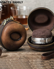 Leather Watch Travel Case Genuine Leather Watch Case Leather Travel Watch Case for Men