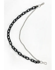 Cute Womens Black Plastics Jeans Chain Colorful Light Double Layers Panties Chains For Women