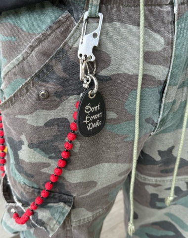 Beaded Wallet Chain Red Lavastone Beaded Pants Chain Bead Wallet Chain