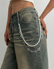Pearl Wallet Chain for Women Double Wallet Chain Cross Wallet Chain