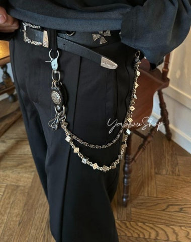 Double Wallet Chain Dice Wallet Chain Double Link Wallet Chain for Men