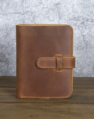 Leather Vertical Wallet with Buckle Mens Wallets Leather Vertical Bifold Wallet Billfold
