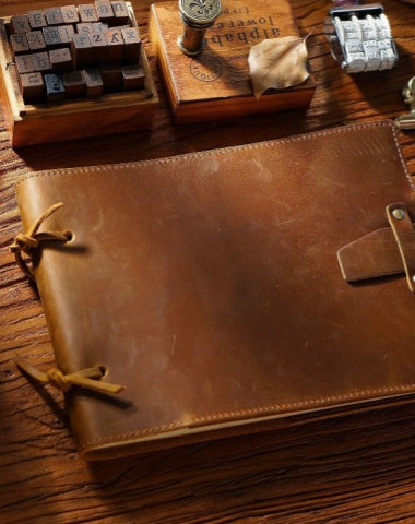 Brown Leather Bound Sketchbook A5 Leather Sketchbook Leather Bound Journal
