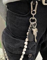 White Skull Chain for Wallet White Skull Head Wallet Chain Skull Wallet Chains
