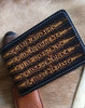 Characters Mens Wallet with ID Window Tooled Leather Wallet Card Wallet with ID Window ID Holder Wallet