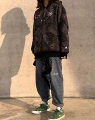 Black Paisley Bandana Kerchief Trousers Chain Pants Chains Biker Headscarf Jeans Chains