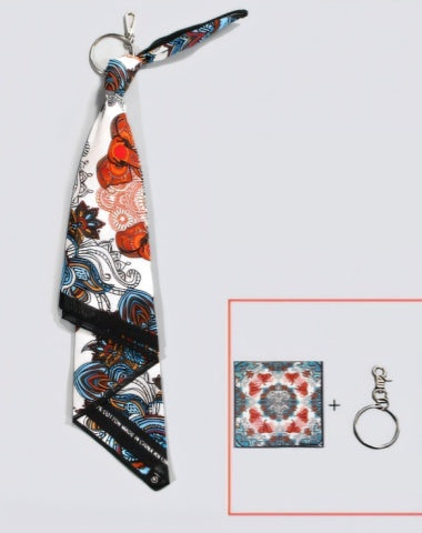 Elephant Paisley Bandana Pants Chain Kerchief Trousers Chain Biker Headscarf Jeans Chain Pants Chain