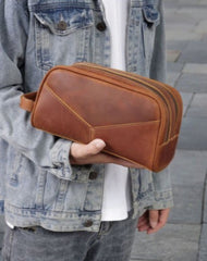 Cool Mens Toiletry Bag Leather Men's Toiletry Bag Leather Roomy Dopp Kit Clutch Wash Kit