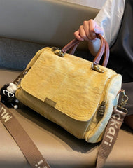 Light Green Convertible Canvas Handbag Crossbody Bag Women Canvas Convertible Backpack Shoulder Bag