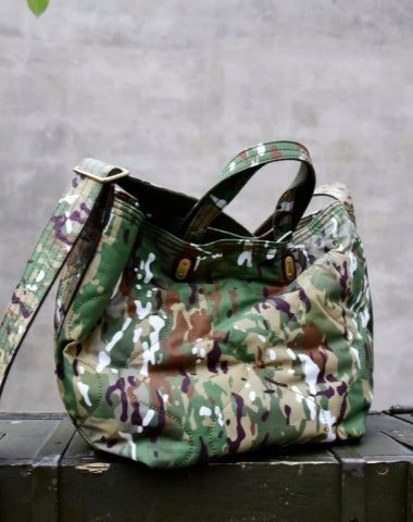 Mens Multi-Terrain Camouflage Tote Camouflage Tote Handbag Multi-Terrain Camouflage Shoulder Bag for Men