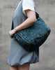 Blue Denim Messnger Bag Large Denim Crossbody Bag for Men Washed Distressed Womens Large Jeans Shoulder Bag