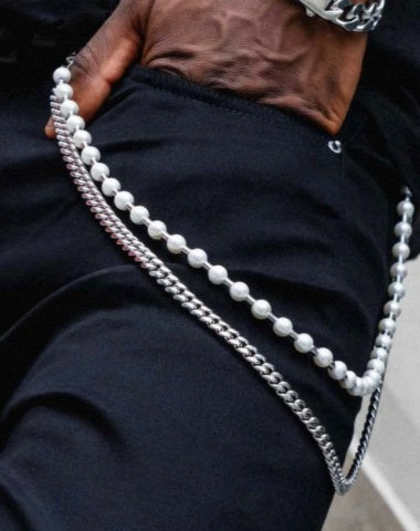 Pearl Wallet Chain Womens Ball Wallet Chain Long Wallet Chain Double Wallet Chain