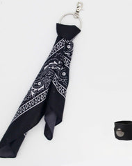 Black Paisley Bandana Kerchief Trousers Chain Pants Chain Biker Headscarf Jeans Chain Pants Chain