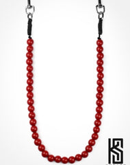 Wooden Beaded Wallet Chain Ball Wallet Chain Red Wallet Chain for Women