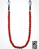 Wooden Beaded Wallet Chain Ball Wallet Chain Red Wallet Chain for Women