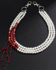 Triple Wallet Chain Womens Beaded Wallet Chain Pearl Wallet Chain for Women