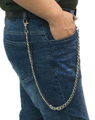 Silver Mens Long Wallet Chain Biker Wallet Chain Cool Silver Pants Chain For Men