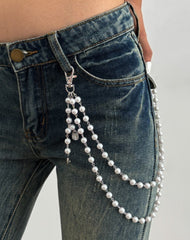 Pearl Wallet Chain for Womens Wallet Chain Double Wallet Chain