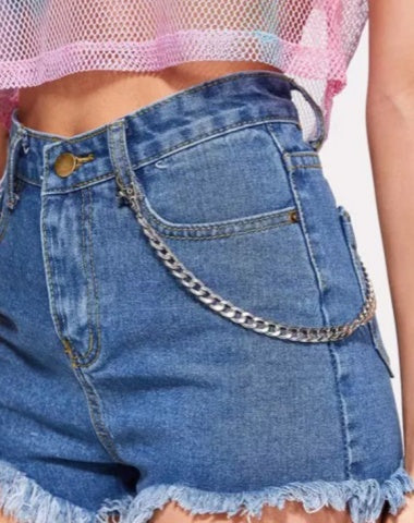 Cute Womens Silver Pants Chains Silver Trousers Chain Jeans Chain For Women