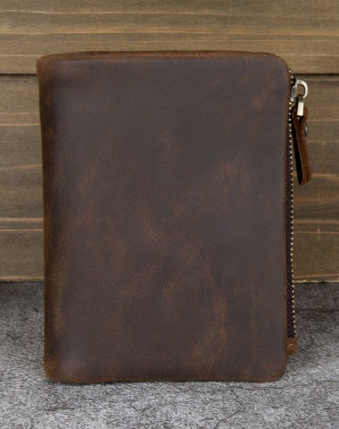 Mens Wallet with Coin Purse Billfold Leather Billfold with Coin Pocket