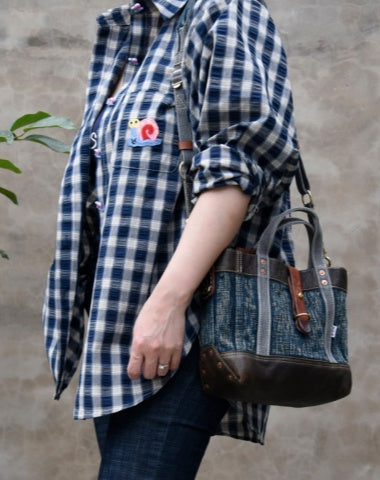 Small Denim Mini Tote Shoulder Bag Women 