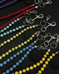 Beaded Wallet Chain Beaded Pants Chain Lavastone Bead Wallet Chain