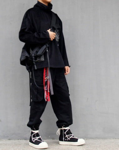 Paisley Bandana Pants Chain Kerchief Trousers Chain Biker Headscarf Jeans Chain Pants Chain