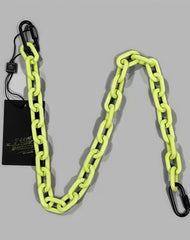 Cute Womens Fluorescent Yellow Resin Jeans Chain Resin Light Wallet Chains Panties Chain For Men