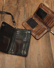 Leather Clutch Wallet Leather Wristlet Wallet for Men Wristlet Wallet Small Wristlet Wallet