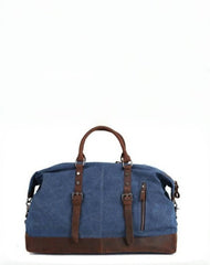 Blue Waxed Canvas Weekender Bag Waxed Canvas Duffle Bag Blue Large Canvas Leather Duffle Bag