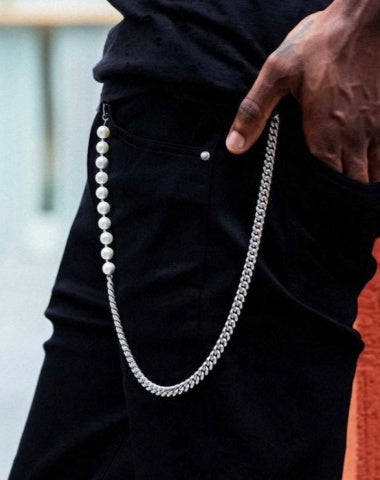 Pearl Wallet Chain Ball Wallet Chain Long Pearl Wallet Chain