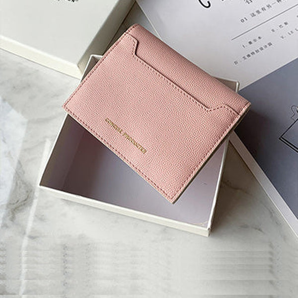 Cute Women Pink Leather Card Holders Slim Card Wallet Card Holder Wallet For Women