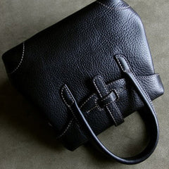 Small Womens Black Leather Handbag Purse Leather Navy Mini Shoulder Bag Handbag Purse for Ladies