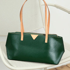 Handmade Vintage Womens Green Leather Handbags Unique Leather Womens Shoulder Purse